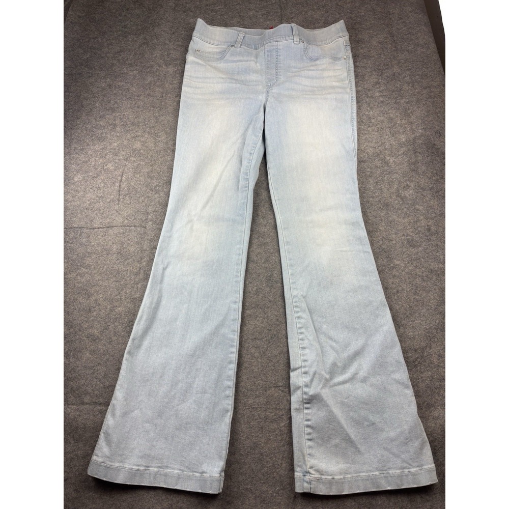 SPANX Women's‎ L Retro Light Blue Wash Stretch Flare Jeans Shaping Comfort
